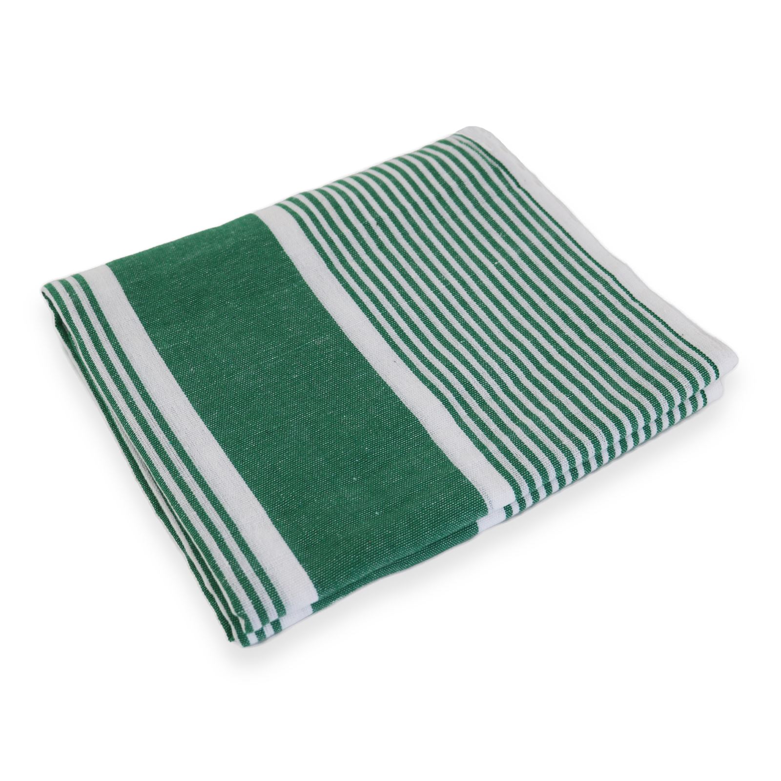 Green Handloom Cotton Bed Sheets 45x78 (Inches) for Single Beds