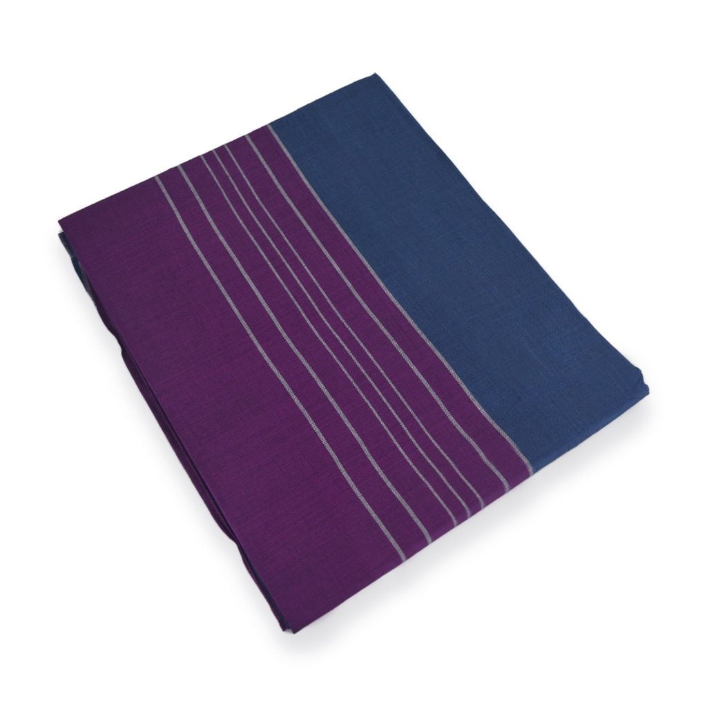 Pearl Sarongs – Ready Made 100% Cotton Sarong Violet, Ash & Blue