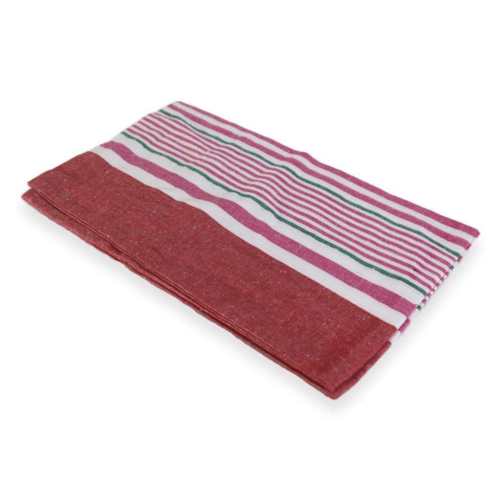 Red Pillow Cases Light Color Cotton Handloom