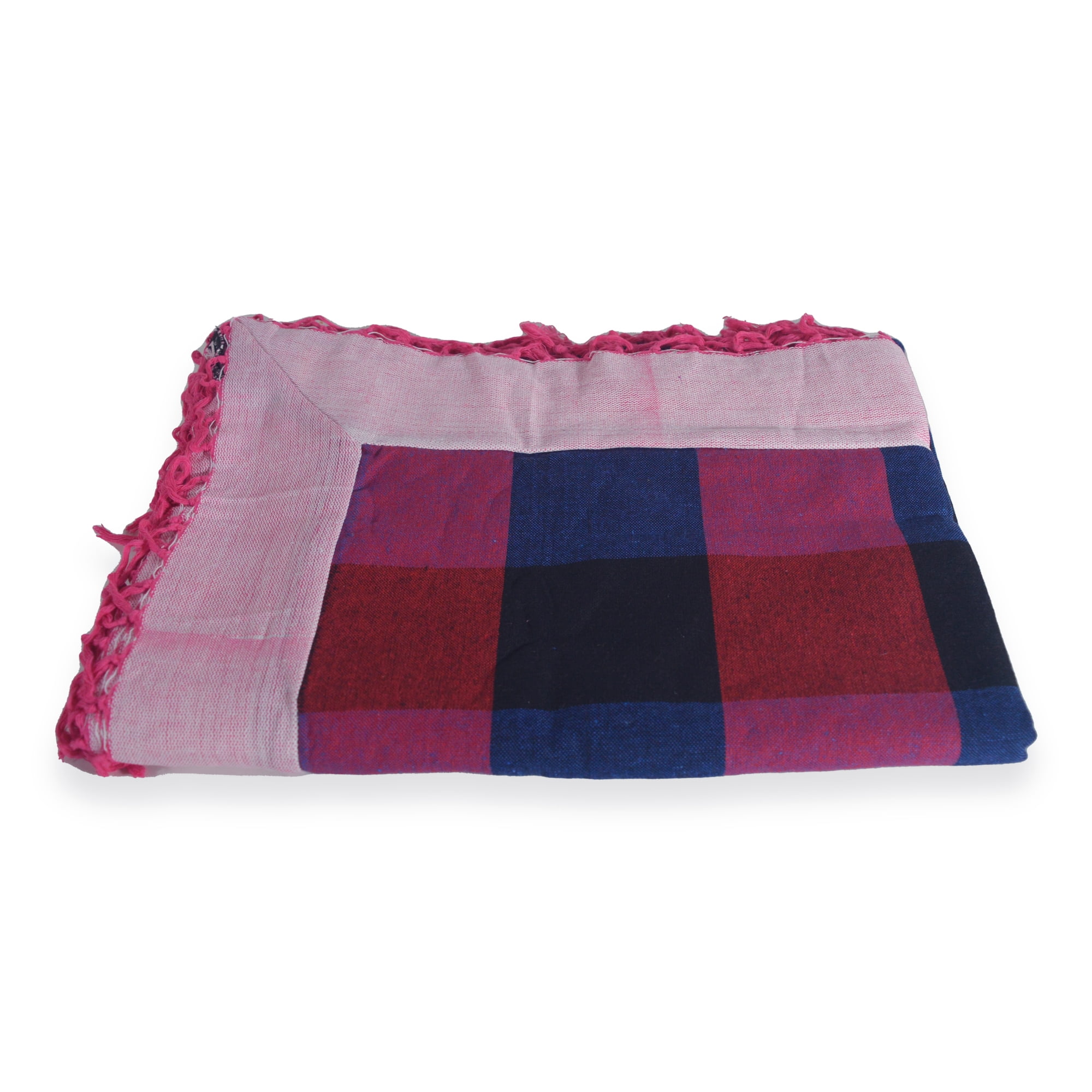 Table Cloths Large Check Pink & Dark Blue