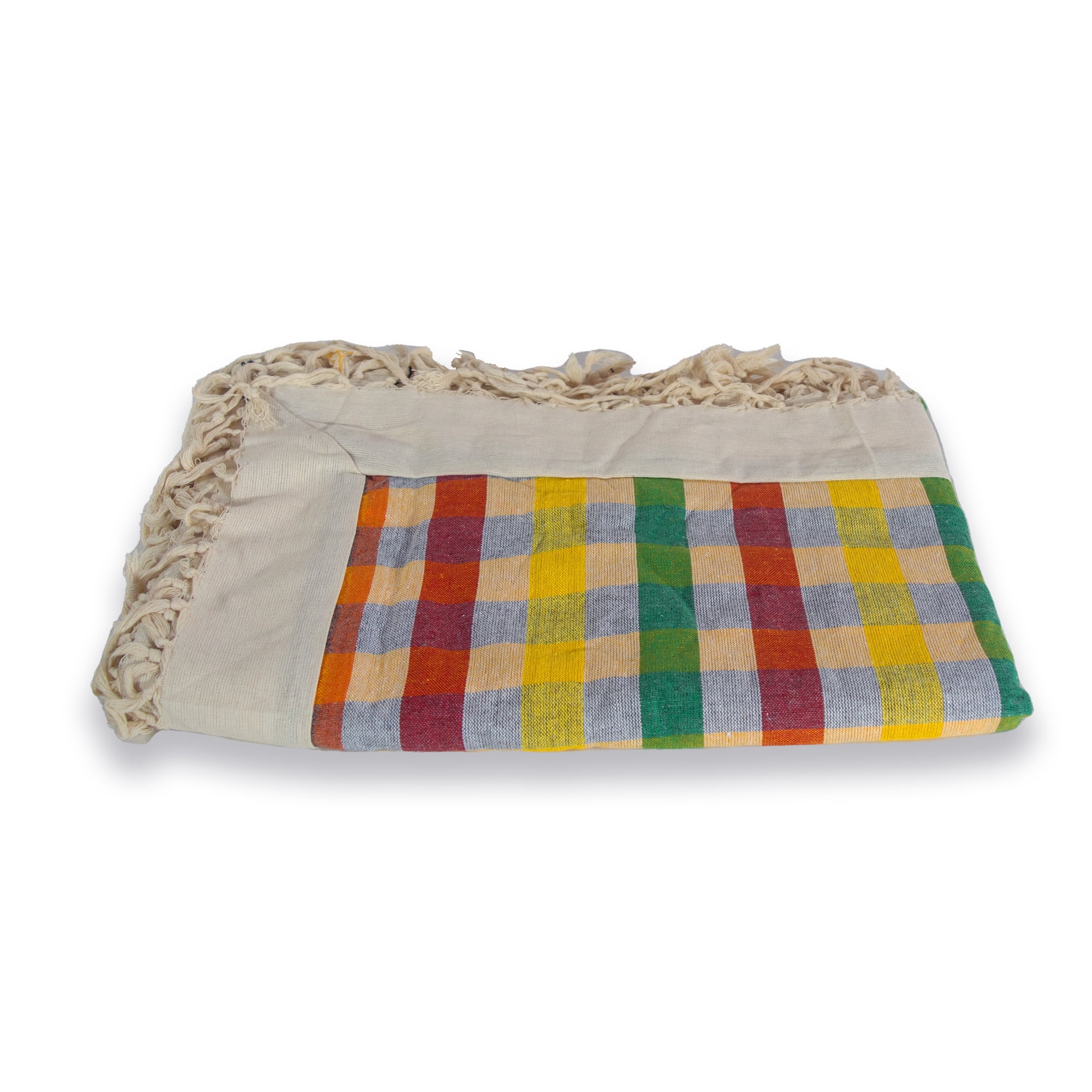 Table Cloths Small Checkered Orange, Red & Yellow