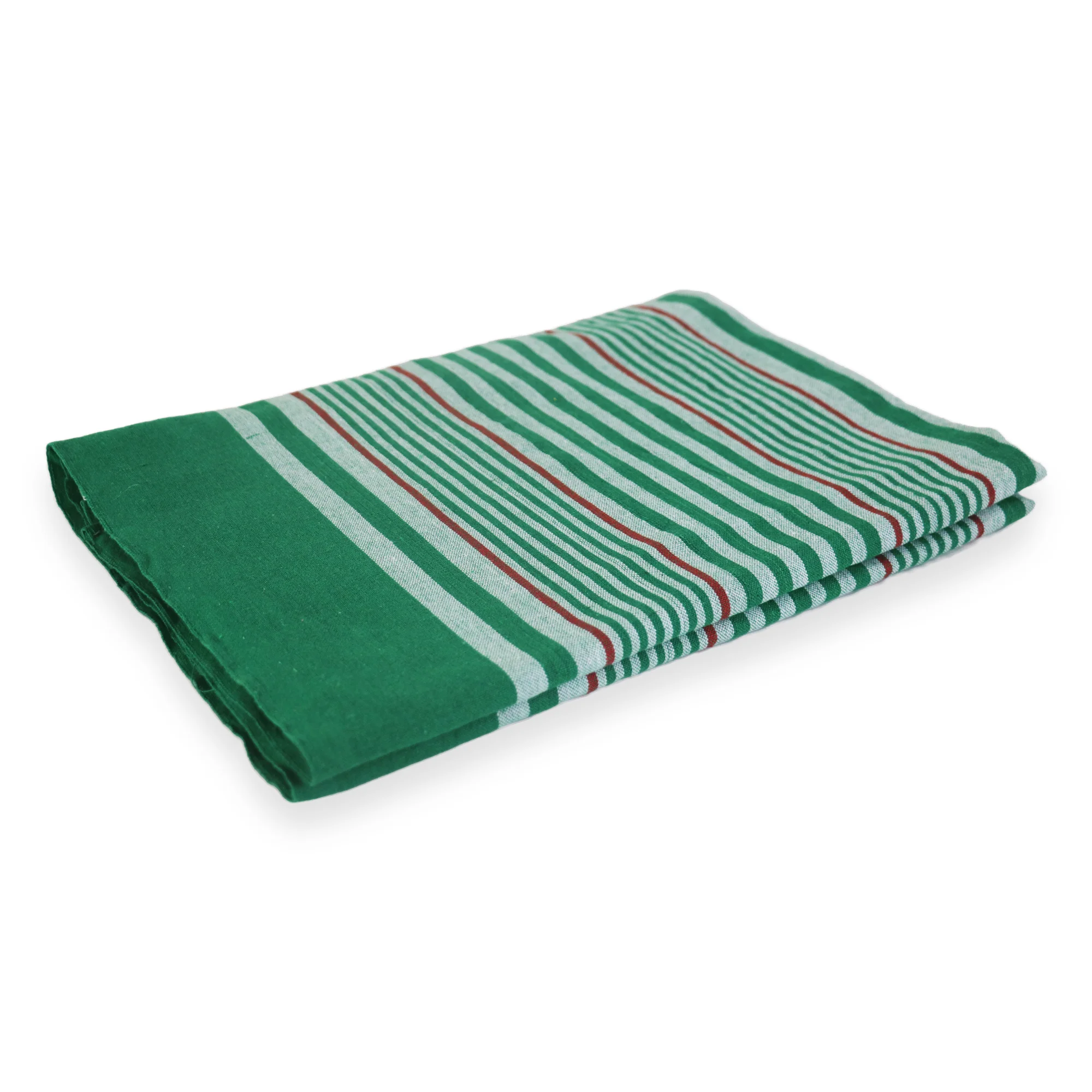 Green Handloom Cotton Bed Sheets 54x80 (Inches) Light Color for Double, Single Beds