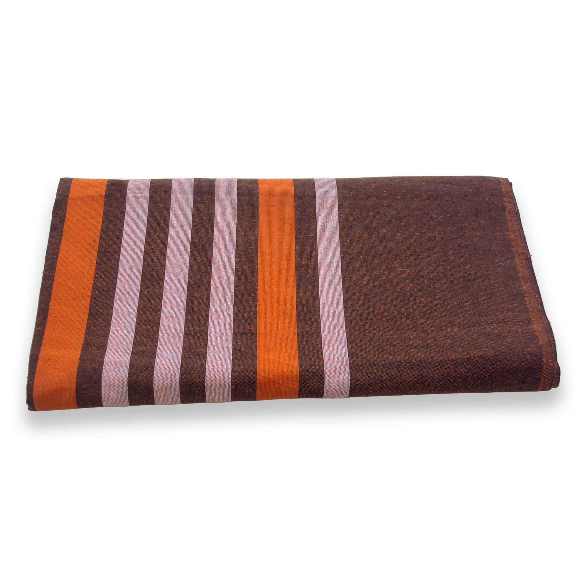 90x90 Brown & Orange Bed Sheet