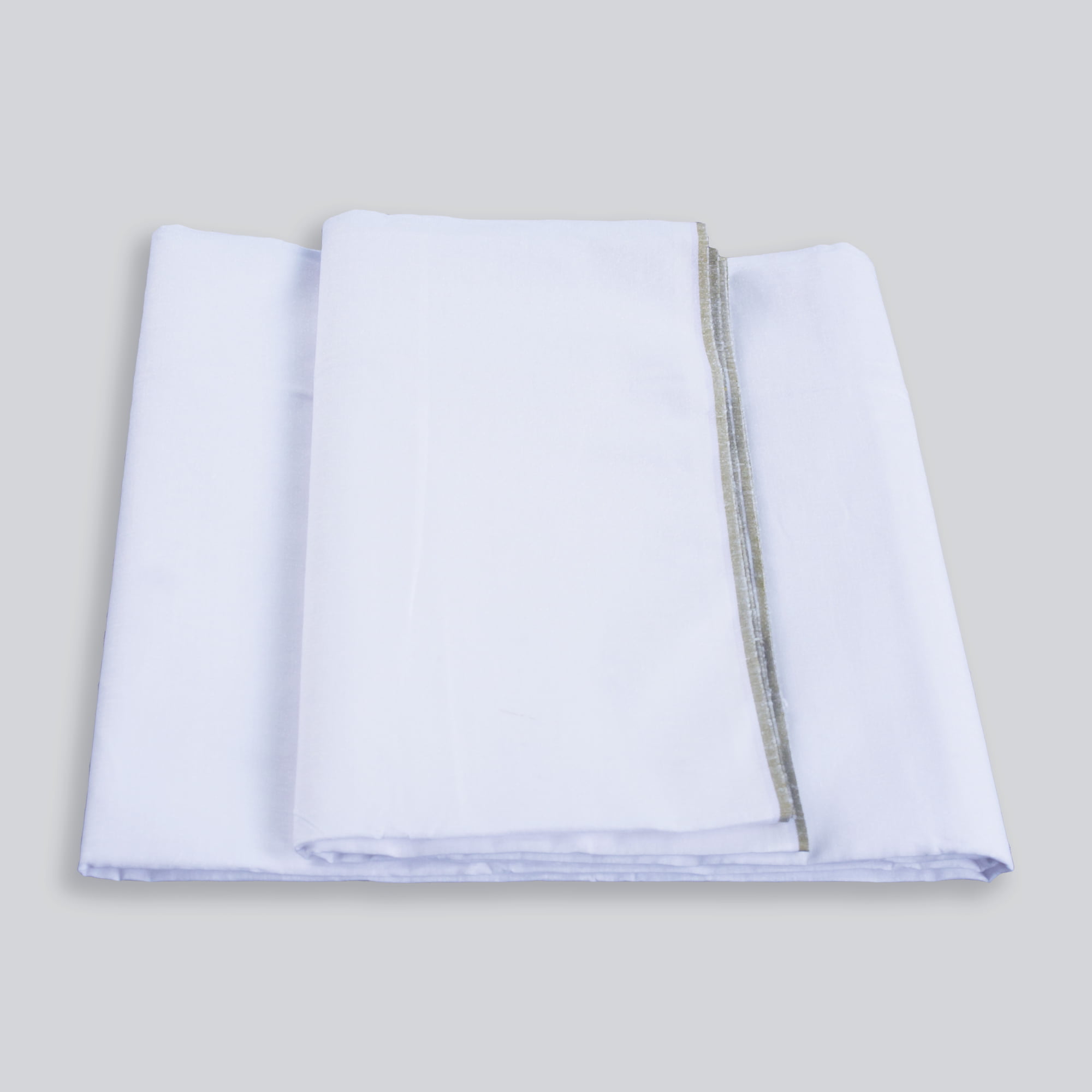 Pure White Cotton Sarongs - Ready Made 100% Cotton Handloom Sarong White Color