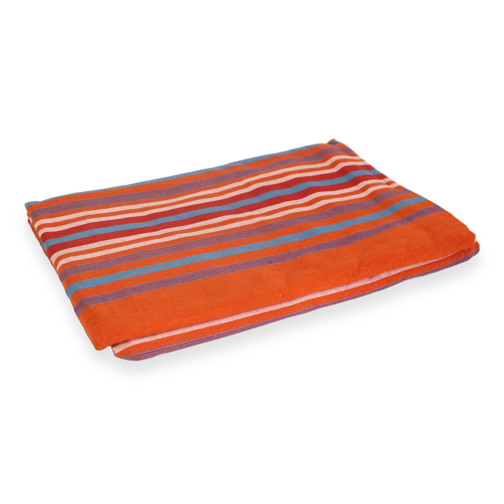 Bed Sheet Cotton Handloom 90x90 (Inches) Orange